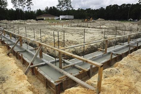 building foundations and footings.